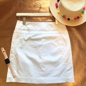 Ann Taylor White Mini Skirt